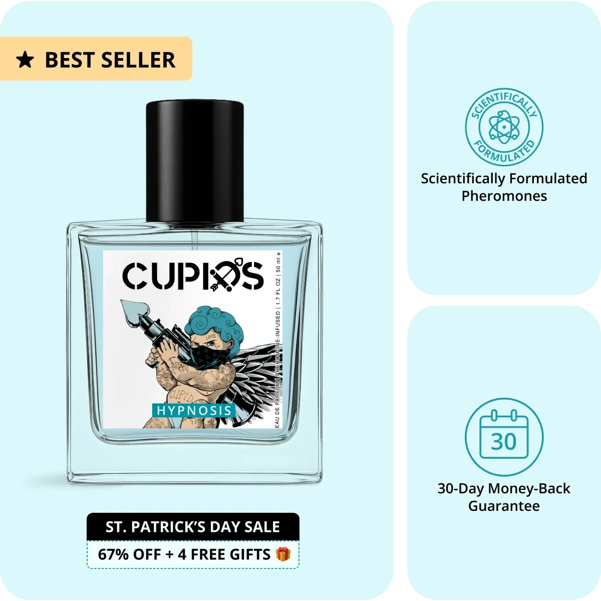 Turn Heads and Ignite Her Desire with Two Sprays of Cupids Hypnosis Cologne